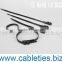 Double hook Plastic Nylon PA66 cable tie binding ties self locking high quality