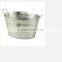 30L Galvanised metal drinks cooler tub