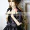 Hot selling synthetic light brown deep wavy 1/4 bjd doll wig