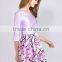 Pretty Steps 2016 High Quality Womens Casual Half Sleeve Dress Hot Sale Dress Flower Printed Women Dress