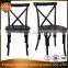 Rental Wedding Hotel Cross Back Chair For Dining