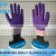 high quality latex sandy finish coated gloves HDL made