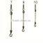 Brass fishing swivel with line clip and seat