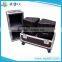 double 15" speaker flight case with wheel for audio system