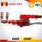 Steel material heavy duty 150 tons 4 lines 8 axles low bed semi trailer