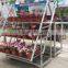 metal high quality flower display trolley rack