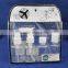 4pcsplastic transparent travel bottle set travel bottle kit bottle container