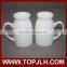 custom logo printing white sublimation ceramic tea mug for transfer printing