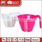 China factory custom duotone plastic sets 1L measuring cups with or without lid