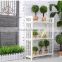 solid wood indoor or outdoor flower shelf rack