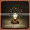 Battery operated 3D Metal Frame Edison christmas light