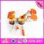 2016 new design kids diy changeable wooden nut toy W03C023