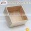 Natural color pure wooden storage box