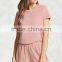 Woman Summer Romper Keyhole Cutout Romper Women Wholesale Plain Dyed Custom Made Romper High Quality