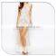 Latest Long Sleeve Maxi Party Wear Dresses Long Umbrella Nude Frog Dress for Girls