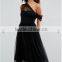 new models Clothing OEM Zip-back One Shoulder and Off Shoulder Mesh Prom Dresses