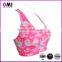 Girls custom sublimation printed training body shape bra in your own design