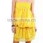 2015 Latest 100%polyester Dress Plain Dyed Dress for Lady