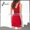 Mesh panel bodycon dress of 2015 hot selling fashion dress for women