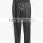 Ladies black faux leather leggings casual trousers