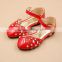 FC11062 Korean 2017 new style rivet flat girl sandals princess shoes