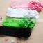 Hot sell plain green and pink cotton leg warmers for the baby girls