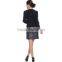 custom high quality cheeap black fancy blouse designs european dress women's suit wholesale