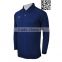 Blue Color Workwear Polo Long Sleeve shirt Sport Dry Fit Polyester