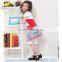 Pretty fashion summer girl dress 4pcs set with ready stock girls fashion sets