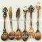 rose vintage palm tree coffee spoon /hy zinc alloy creative ice cream spoon and fork /fancy dessert spoon dinnerware