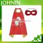 Advertising cheap costume soft party custom superhero cape with mask