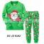 Santa claus snowflake pattern pink girls christmas pajamas