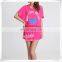 Ladies' Eco Yarn Dye Bamboo Fabric Cover-up Sleepwear Designed Printing