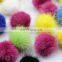 Colorful Custom Mink Fur Pom Pom Various Dyed Colors Natural White For Keychains RIngs Bracelet