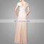 Cream weave girls floor length bridesmaid party dress