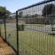 8ft welded wire mesh fencing green vinyl coated clearvu fence for hotel