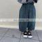 6640 Own designer team and factory kids pants baby girls loose wide leg pants jeans