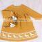 2020 baby children's spring and autumn long sleeve baby girl jacquard soft lovely one-piece skirt sweater knitted dress