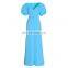 TWOTWINSTYLE Square Collar Lantern Half Sleeve High Waist Side Split Flare Jumpsuits For Women
