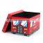 RTS modern living room furniture  pvc leather red fire truck design  folding storage stool for children