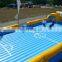 factory price inflatable soap soccer field, water soccer field