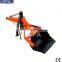 Small Power 4wd farm tractor with front loader backhoe