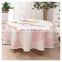 Home Decor Wholesale Cheap Cotton Round  Linen Woven Waterproof Printed Fancy Round Table Cloth