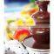 electric 4 tier  commercial chocolate fountain kiosk chocolate fountain stand machine