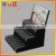 2015 Professional 6 tier clear wall mounted acrylic nail polish display rack/stand COS034
