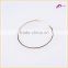 Hot Sale Simple Jewelry Gold Metal Expandable Wire Circle Bangle