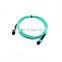 support customization service mtp mpo patch cord 12 fibers sm om3 om4 mpo mtp fiber patch cord