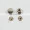 Wholesale custom made iron/stainless steel silver metal snap buttons