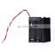 High quality ABS 1.5V 3V 4.5V 6V 7.5V 9V 1 2 3 4 5 6 slot AA Plastic Battery Holder with cover switch and dc wire