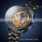 Skmei M025 mechanical transparent movement luxury waterproof automatic wrist watch mens
